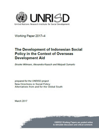 The Development of Indonesian Social Policy in the Context of Overseas Development Aid